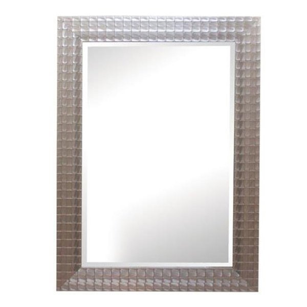 Back2Basics Home Decor Framed Mirror; Large - Silver & Gold Iridescent BA594228